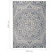 Buitenkleed met patroon platgeweven 140x200 cm blauw