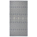 Buitenkleed met patroon platgeweven 100x200 cm blauw