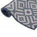 Buitenkleed met patroon platgeweven 140x200 cm blauw