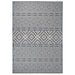 Buitenkleed met patroon platgeweven 160x230 cm blauw