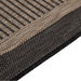 Buitenkleed platgeweven 120x170 cm donkerbruin