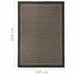 Buitenkleed platgeweven 140x200 cm donkerbruin