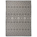 Buitenkleed met patroon platgeweven 120x170 cm zwart