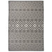 Buitenkleed met patroon platgeweven 140x200 cm zwart