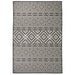 Buitenkleed met patroon platgeweven 160x230 cm zwart