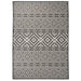 Buitenkleed met patroon platgeweven 200x280 cm zwart