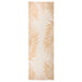 Buitenkleed met bladpatroon platgeweven 80x250 cm
