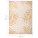 Buitenkleed met bladpatroon platgeweven 140x200 cm