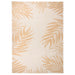 Buitenkleed met bladpatroon platgeweven 200x280 cm