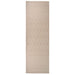 Buitenkleed met patroon platgeweven 80x250 cm bruin