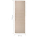 Buitenkleed met patroon platgeweven 80x250 cm bruin