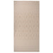 Buitenkleed met patroon platgeweven 100x200 cm bruin