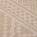 Buitenkleed met patroon platgeweven 100x200 cm bruin