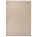 Buitenkleed met patroon platgeweven 120x170 cm bruin