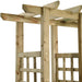 Pergola met bank en plantenbakken geïmpregneerd grenenhout