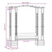 Pergola met bank en plantenbakken geïmpregneerd grenenhout