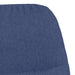 Relaxstoel met voetenbank stof blauw