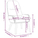 Relaxstoel met voetenbank stof taupe