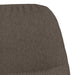 Relaxstoel met voetenbank stof taupe
