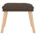 Relaxstoel met voetenbank stof taupe