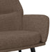 Relaxstoel met voetenbank stof taupe
