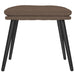 Relaxstoel met voetenbank stof taupe
