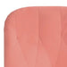Relaxstoel met voetenbank fluweel roze