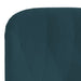 Relaxstoel met voetenbank fluweel blauw