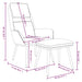 Relaxstoel met voetenbank stof mosterdgeel