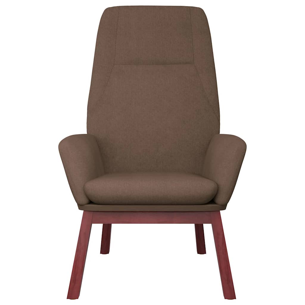 Relaxstoel met voetenbank stof taupe