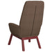 Relaxstoel met voetenbank stof taupe