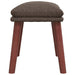 Relaxstoel met voetenbank stof taupe