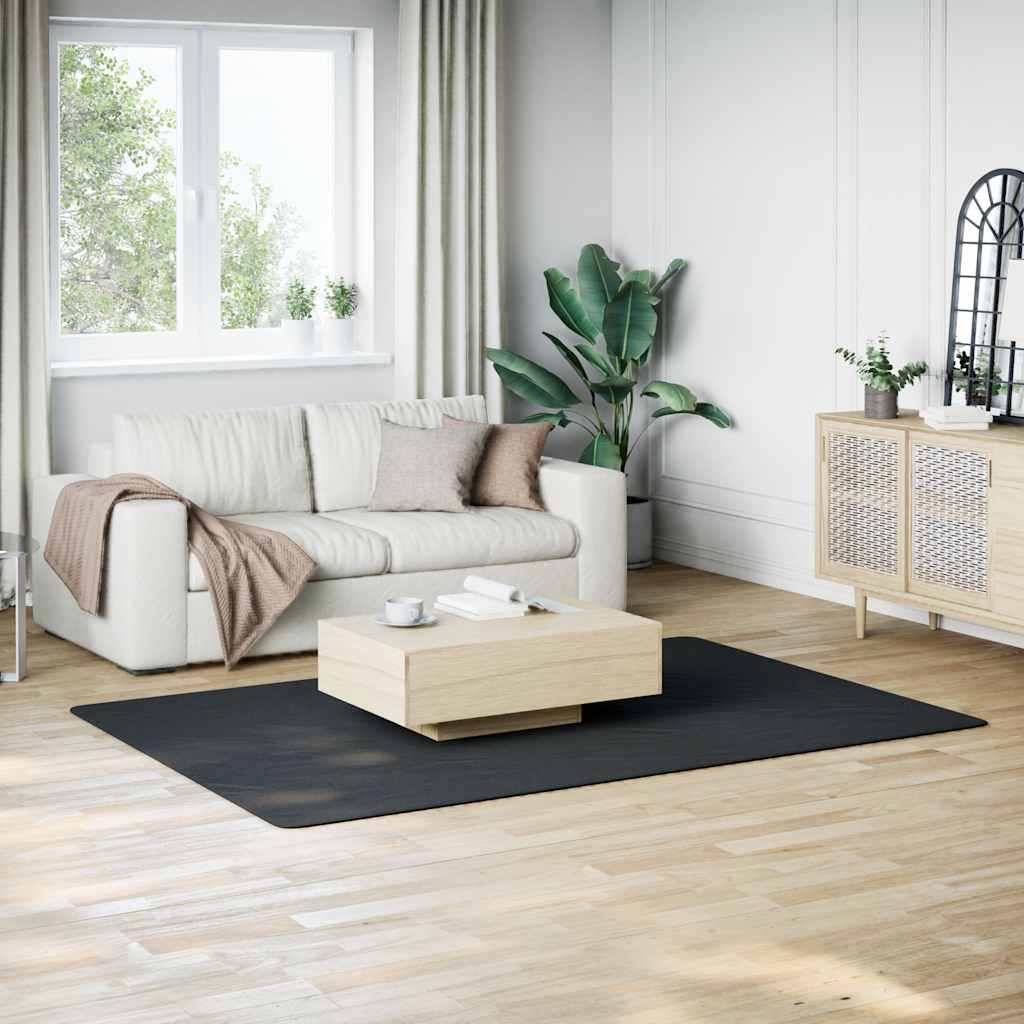 Vloerkleed wasbaar korte pool anti-slip 160x230 cm zwart