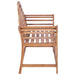 Tuinbank 127x58,5x92,5 cm massief teakhout