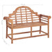 Tuinbank 127x58,5x92,5 cm massief teakhout