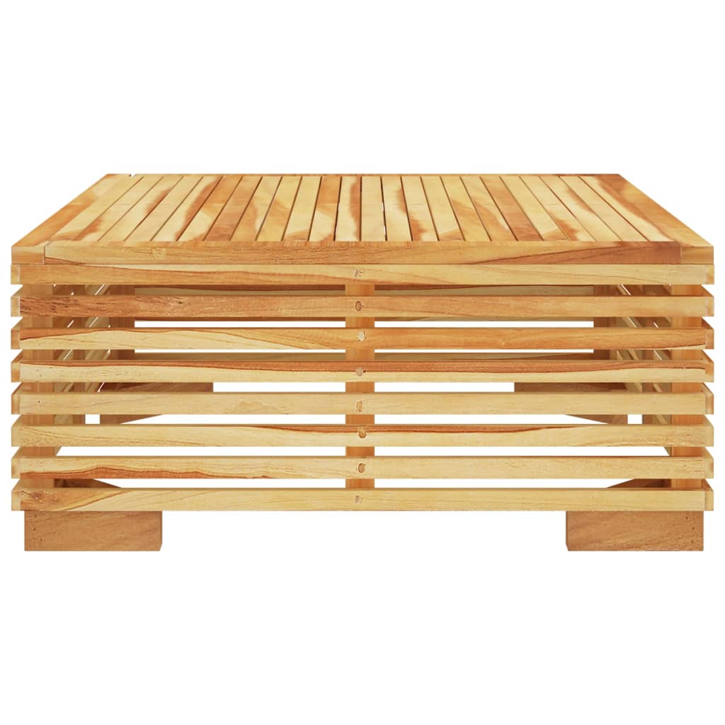 Tuintafel 69,5X69,5X31 Cm Massief Teakhout Crème