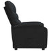 Fauteuil verstelbaar stof zwart