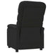 Fauteuil verstelbaar stof zwart