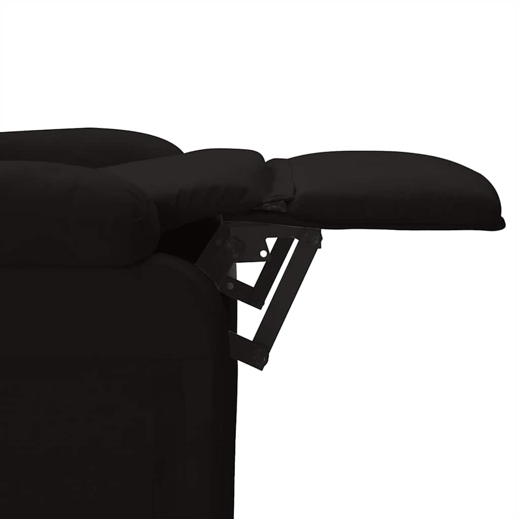 Fauteuil verstelbaar stof zwart