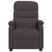 Fauteuil verstelbaar stof donkerbruin