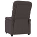 Fauteuil verstelbaar stof donkerbruin