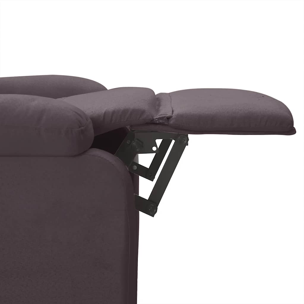 Fauteuil verstelbaar stof donkerbruin