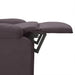 Fauteuil verstelbaar stof donkerbruin