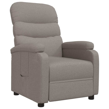Fauteuil verstelbaar stof taupe