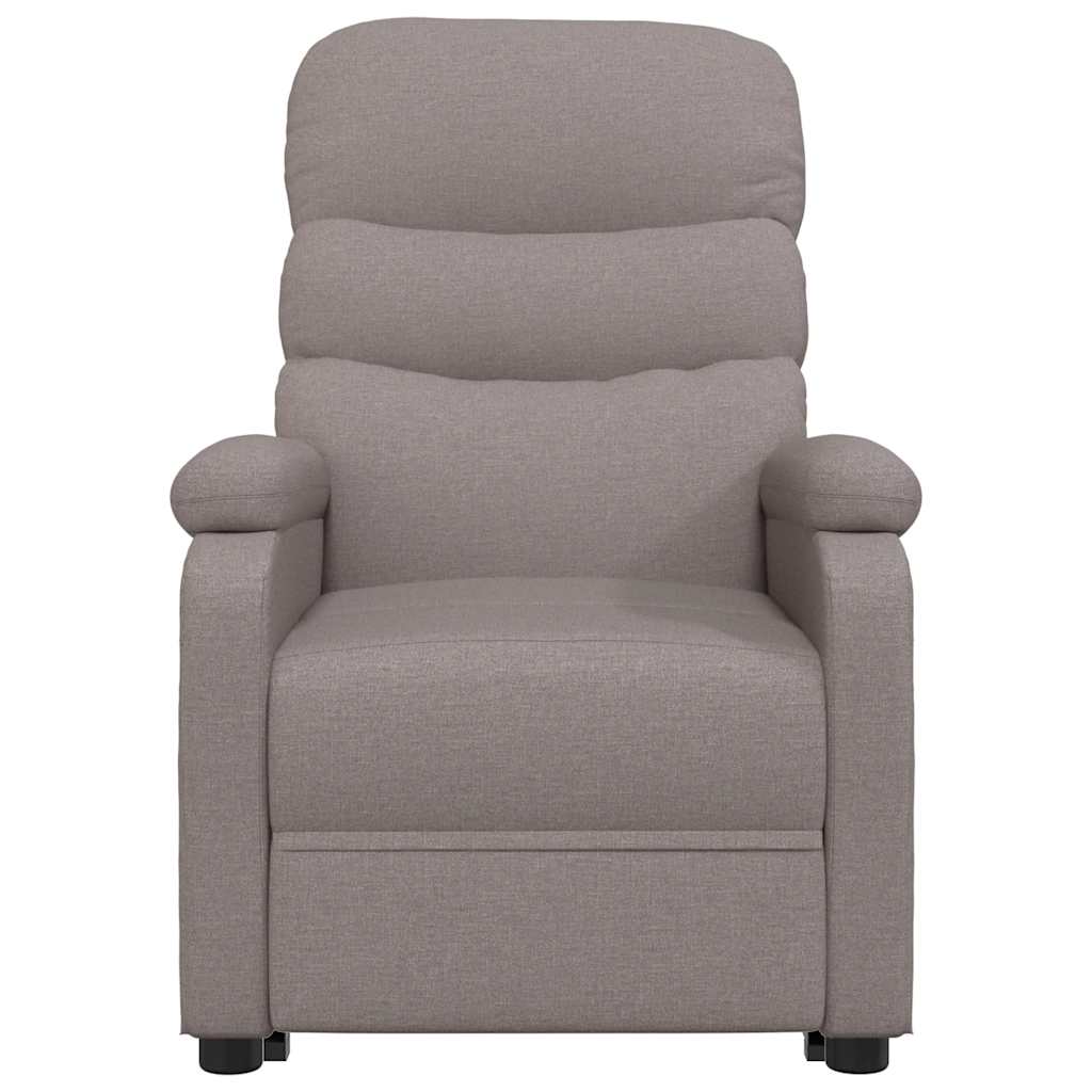 Fauteuil verstelbaar stof taupe