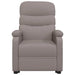 Fauteuil verstelbaar stof taupe