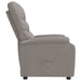 Fauteuil verstelbaar stof taupe