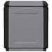 Tuinbox 130 L 54x53x57 cm donkergrijs en zwart