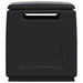 Tuinbox 130 L 54x53x57 cm donkergrijs en zwart