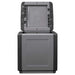 Tuinbox 130 L 54x53x57 cm donkergrijs en zwart